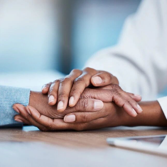 Compassionate conversation between two people